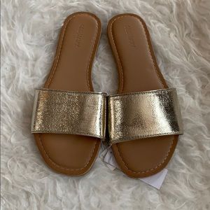 Old Navy Gold Slide Sanadals